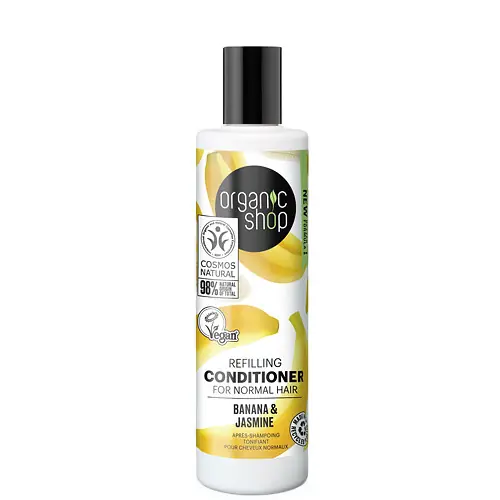 Organic Shop Banán és jázmin Tápláló kondicionáló 280 ml Biztonságos fizetés
