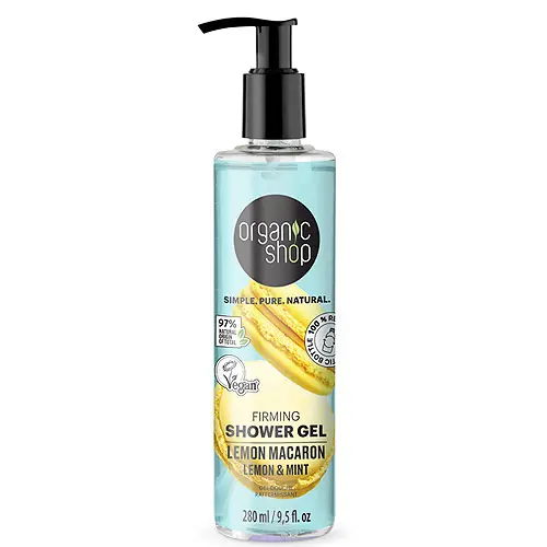 Organic Shop Citromos macaron Feszesítő tusfürdő citrommal és mentával 250 ml Bestseller