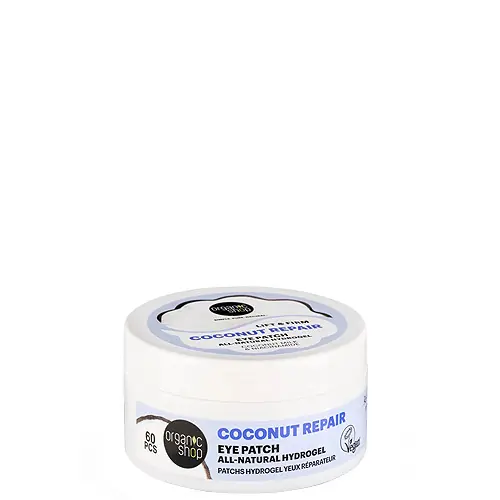 Kedvezményes ár Organic Shop Coconut Repair Feszesítő természetes hidrogél szemmaszk 60 db