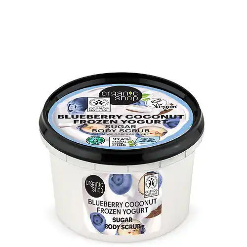 Organic Shop Frozen Yogurt Cukros testradír áfonyával és kókusszal 250 ml Biztonságos vásárlás