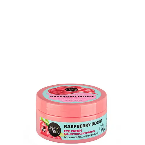 Utolsó esély Organic Shop Raspberry Boost Puffadás elleni természetes hidrogél szemmaszk 60 db