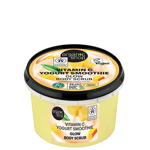 Organic Shop Yogurt Smoothie Ragyogást adó testradír C-vitaminnal 250 ml Kedvezményes ár