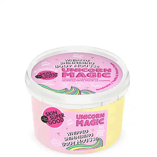 Skin Super Good Unicorn Magic Csillámló testápoló mousse 250 ml Legkelendőbb