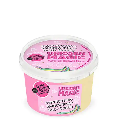 Legjobb ár Skin Super Good Unicorn Magic Ragyogásfokozó testradír 250 ml