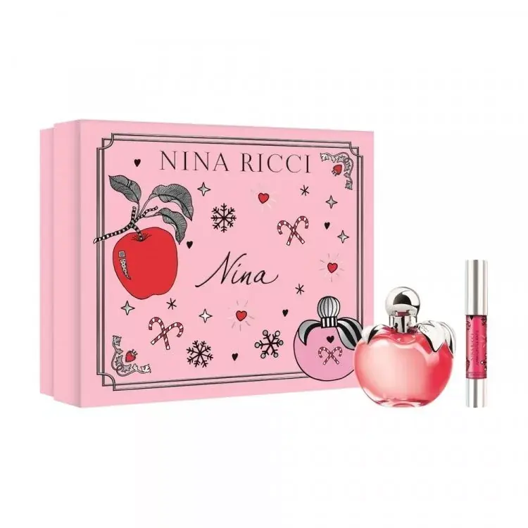 Legnépszerűbb Nina Ricci Nina női parfüm szett (eau de toilette) Edt 50ml+ 2,5g Rúzs